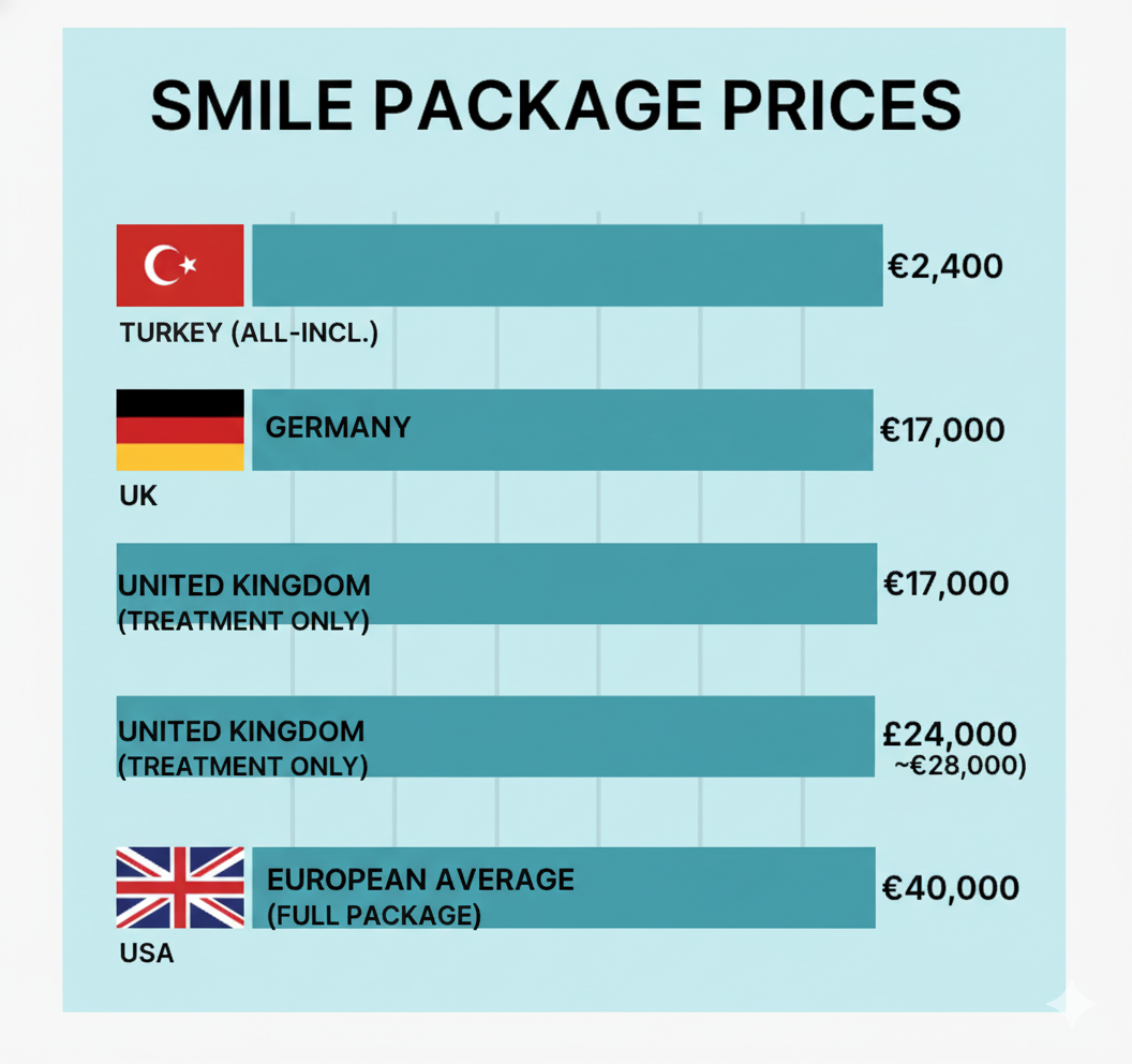 Turkey vs Europe Pediatric Dental Treatment Price Comparison